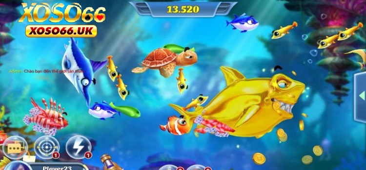 Giao diện bắn cá bắt mắt, mới mẻ 