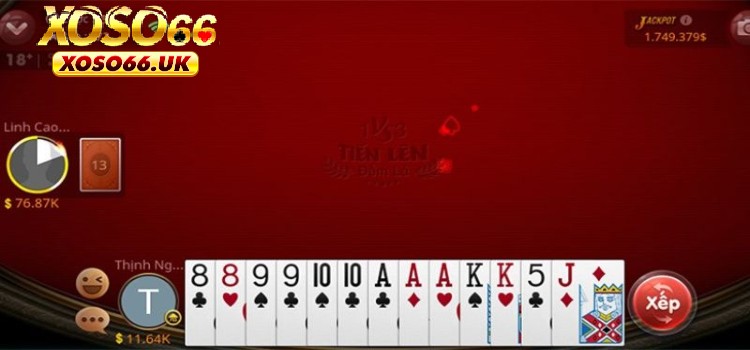 Bạn có thể tham gia tiến lên miền Nam với giao diện thân thiện