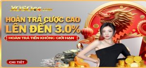 Khuyến mãi hoàn trả XOSO66 - Cơ hội nhận hoàn trả lên đến 3% mỗi ngày