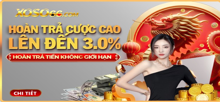 Khuyến mãi hoàn trả XOSO66 - Cơ hội nhận hoàn trả lên đến 3% mỗi ngày