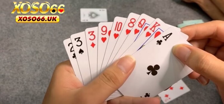 Khi chơi tái gửi phỏm mỗi người sẽ được chia 9 quân bài tây